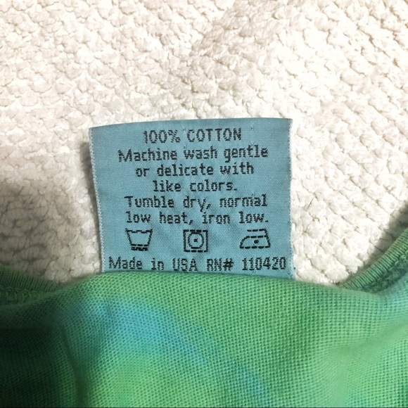 C&C California Green & Blue Tie Dye Racerback Tank - Picture 4 of 4